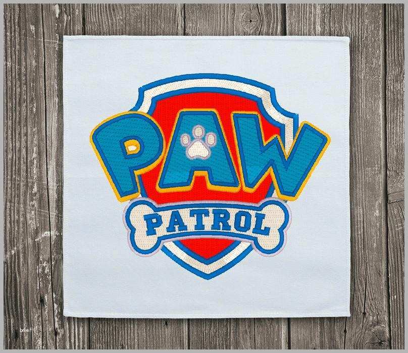 paw patrol logo embroidery design