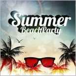 Wunderbar sommer Strand Party Flyer Vorlage Vektor Illustration