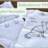Wunderbar T Shirts Bemalen Vorlagen Angenehm Babyshower Diy