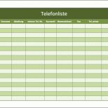 Wunderbar Telefonverzeichnis Mit Excel Vorlagen