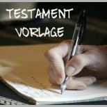 Wunderbar Testament Vorlage Download