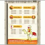 Wunderschönen Imbiss Flyer Vorlage Fast Food Speisekarten Flyer