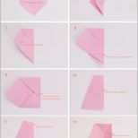 Wunderschönen origami Kirschblüte Ringkissen Selbermachen